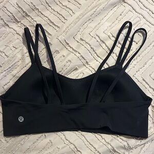 lululemon athletica Double Strap Black Sports Bra